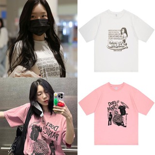 เสื้อยืดลําลอง ผ้าฝ้าย แขนสั้น คอกลม พิมพ์ลาย Kpop Girls Generation Taeyeon สําหรับผู้ชาย และผู้หญิง