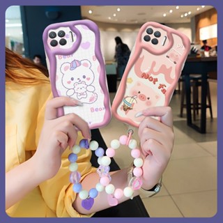 luxurious interest Phone Case For OPPO F17 Pro/Reno4 Lite/A93 4G/Reno4F texture Love bracelet For Girls trend originality