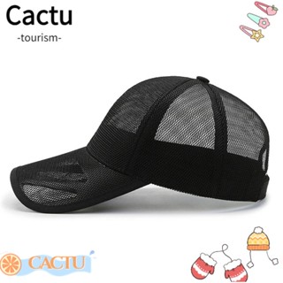 Cactu หมวกเบสบอล หมวกตาข่าย กันแดด ระบายอากาศ แฟชั่น