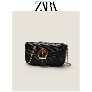 Zara ใหม่ กระเป๋าสะพายไหล่ สะพายข้าง สายโซ่ ขนาดเล็ก เกรดสูง แฟชั่นสําหรับสตรี 2022