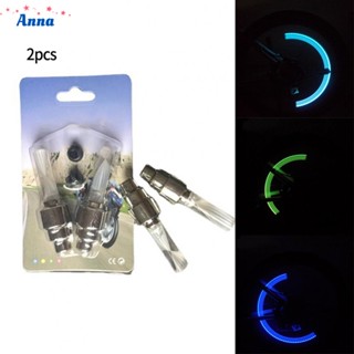 【Anna】Bike Wheel Light 2pcs/set Colorful High Quality LED Neon Light Plastic