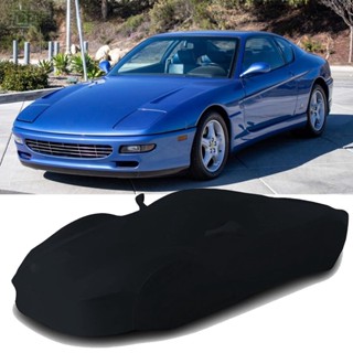 Lantop ผ้าคลุมรถยนต์ ผ้าซาติน ยืดหยุ่น กันฝุ่น ระบายอากาศ สําหรับ Ferrari 456 488 599