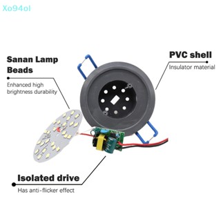 Xo94ol หลอดไฟคริสตัล LED 4W 220V สําหรับโคมไฟระย้าเพดาน