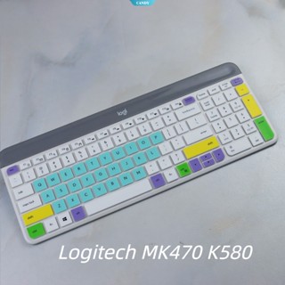 E.h.logitech MK470 K580 ฟิล์มซิลิโคนกันฝุ่น สําหรับคีย์บอร์ดบลูทูธไร้สาย