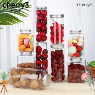 Cherry3 กระป๋องเก็บอาหารแห้ง แป้ง และน้ําตาล ทนทาน พร้อมฉลาก