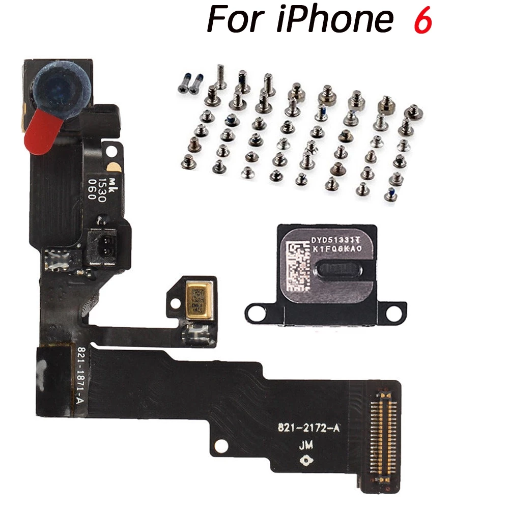 สายแพกล้องหน้า ลําโพง พร้อมสกรู แบบเปลี่ยน สําหรับ iPhone 6 6Plus 6s 6sPlus 7 7Plus 8G 8 Plus thumbnail 8