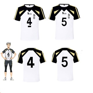 ใหม่ เสื้อยืดแขนสั้น พิมพ์ลาย Haikyuu Nekoma Jersey Uniform 3D สําหรับแต่งคอสเพลย์ 2023