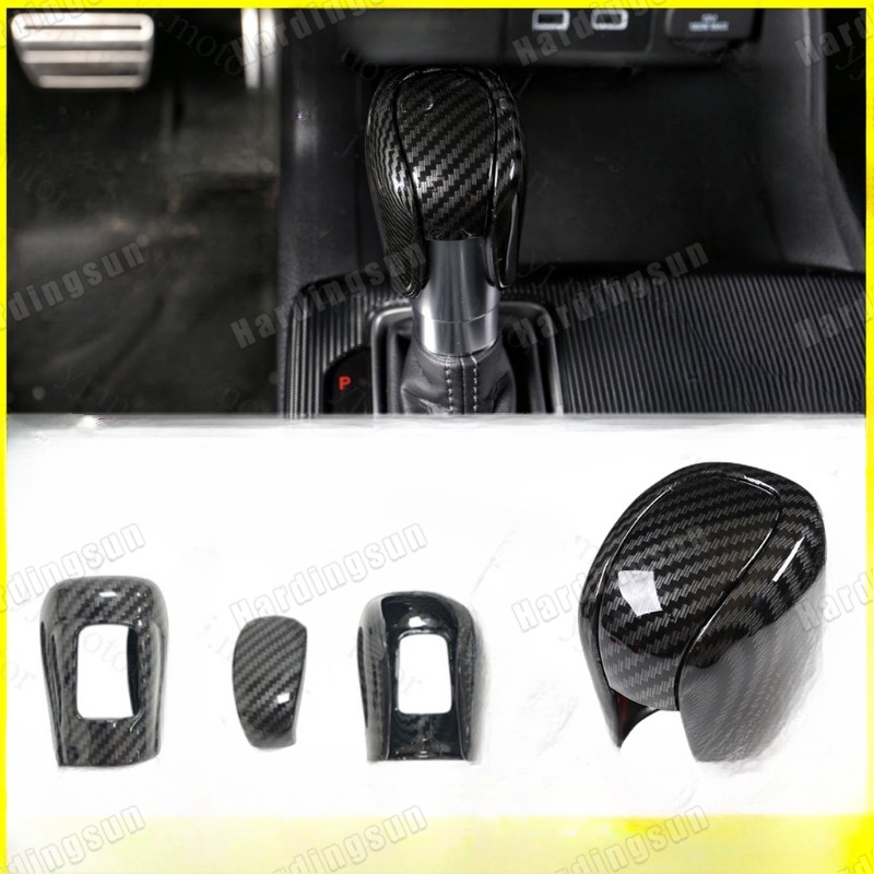 Pedals & Gear Sticks 234 บาท ปลอกหุ้มลูกบิดเกียร์ คาร์บอนไฟเบอร์ สําหรับ Honda Accord City Civic HR-V Automobiles