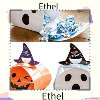 Ethel1 กล่องขนมคุกกี้ ขนมขบเคี้ยว รูปฟักทอง ผี 5 ชิ้น