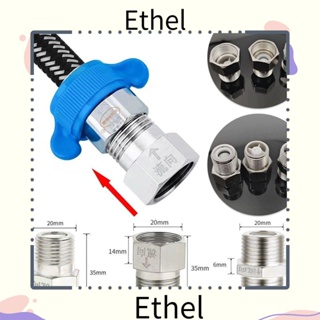 Ethel1 วาล์วตรวจสอบ ชุบนิกเกิล ตัวผู้ ตัวเมีย ทางเดียว ทนทาน 1/2 นิ้ว G1/2 20 มม. อุปกรณ์เสริมห้องน้ํา