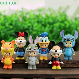 Quinton ตุ๊กตาฟิกเกอร์ การ์ตูน Stitch Minnie Duck มิกกี้ ของขวัญ ของเล่นสําหรับเด็ก