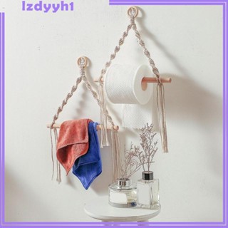 [JoyDIY] ชั้นวางกระดาษทิชชู่ มาคราเม่ สไตล์โบโฮ สําหรับตกแต่งบ้าน หอพัก เนอสเซอรี่ ห้องน้ํา