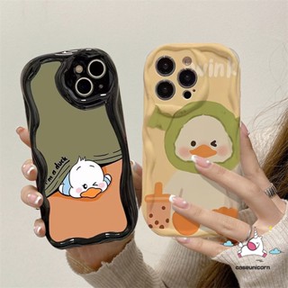 เคสโทรศัพท์มือถือ แบบนิ่ม ลายการ์ตูนเป็ด 3D ขอบโค้ง สําหรับ Realme C55 C53 C35 C11 9i 6i C25 C15 C25s C12 5i 5 7i 5s C33 C21Y C21 C25Y C3 C30 C31 C20 C20A C2 C1 เคส