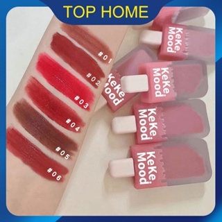 KeKeMood Lip Glaze ลิปกลอสเนื้อแมทกำมะหยี่ เนื้อไอศกรีม Non-stick Cup Lipstick Top1Store