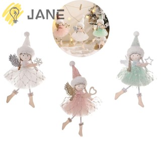 Jane ตุ๊กตานางฟ้าคริสต์มาส พร้อมปีก เครื่องประดับ สําหรับตกแต่งบ้าน ต้นคริสต์มาส ปาร์ตี้