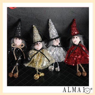 Alma จี้ตุ๊กตาแม่มด หลากสีสัน สําหรับแขวนตกแต่งบ้านผีสิง ฮาโลวีน DIY