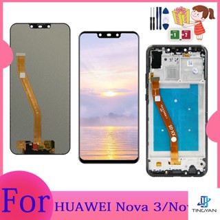 หน้าจอ LCD สําหรับ HUAWEI Nova 3 6.3&amp;quot; ใหม่ หน้าจอสัมผัส LCD แบบเปลี่ยน สําหรับ Nova3 3i LCD P Smart Plus PAR-LX1 นิ้ว