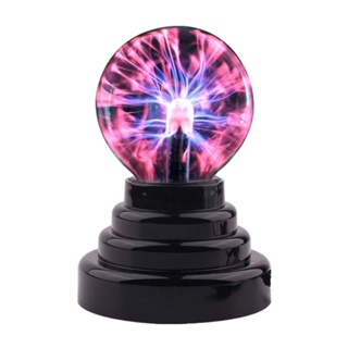 【yunhai】3 Inch USB Lava Lamp Box Magic Plasma Ball Retro Light Kids Gift Decoration