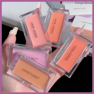 Sweet Mint Monochrome Blush Cream ช่วยเพิ่มสีผิว, ปรับแต่งหน้า, กันน้ำและกันเหงื่อ, แต่งหน้าติดทนนาน, Fake Plain Face cod