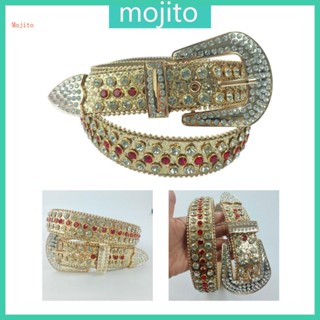 Mojito Bling Bling คาวบอย เข็มขัดเอว กางเกงยีน กระโปรง เต็ม พลอยเทียม เข็มขัด สําหรับวัยรุ่น