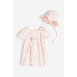 H&amp;M  Girl 2-piece dress and sun hat set 1151839_1