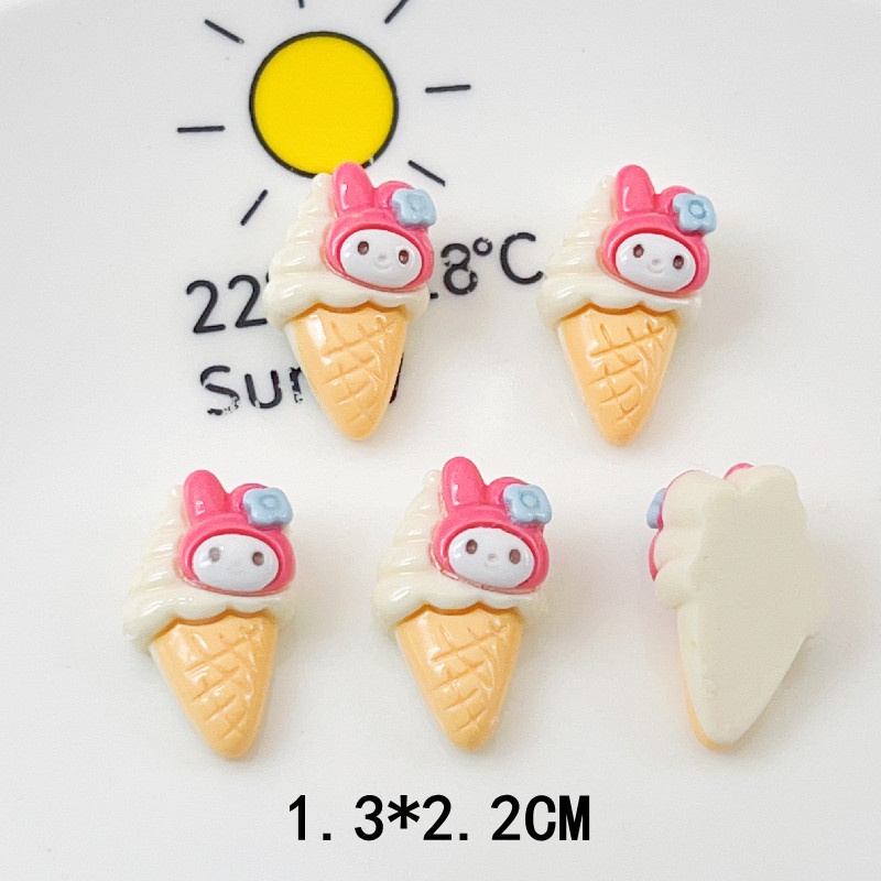 [2 #] Jibbitz Crocs สติกเกอร์เรซิ่น ลายการ์ตูนสุนัขเมโลดี้ พุดดิ้ง เค้ก ซานริโอ้ คูโรมิ แวววาว diy อุปกรณ์เสริม สําหรับทําเครื่องประดับ รองเท้า QP