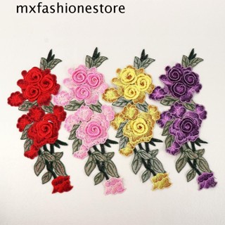 Mxfashione แผ่นแพทช์ปักลาย สําหรับตกแต่งสมุดภาพ DIY