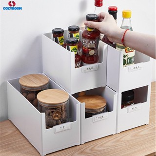 Desktop Storage Snacks Sundries Sorting Box Plastic Storage Box Kitchen Storage Box Can Be Stacked With Sorting Basket U-Shaped Sundries Storage Widened And Thickened Stacking Box cynthia cynthia cynthia