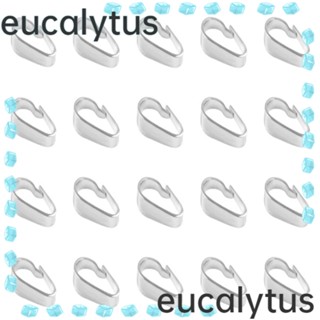 Eucalytus1 จี้ตะขอ สีเงิน สําหรับเชื่อมต่อเครื่องประดับ