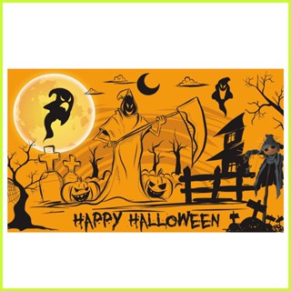 ป้ายแบนเนอร์ Happy Halloween ขนาดใหญ่ สําหรับแขวนตกแต่งบ้าน ในร่ม และกลางแจ้ง