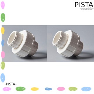 PISTA ข้อต่อท่อ PVC โอริง 3/4 ทนต่อการกัดกร่อน สีขาว สําหรับสวน 2 ชิ้น