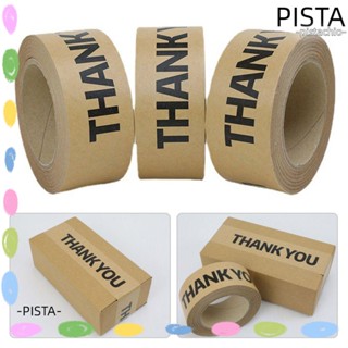 PISTA เทปกระดาษคราฟท์ เหนียว แข็งแรง ลาย Thank You สําหรับซีลร้านดอกไม้