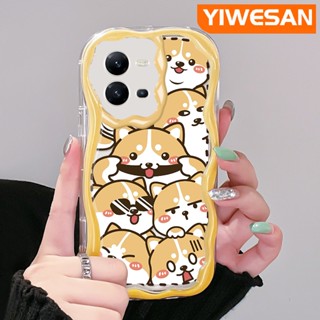 เคสโทรศัพท์มือถือ แบบใส ลายการ์ตูนสุนัขชิบะ ขนมปังน่ารัก สําหรับ VIVO V25 5G V25E X80 Lite V21E Y73 2020