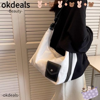 Okdeals กระเป๋าสะพายไหล่ กระเป๋าถือ แฟชั่นสําหรับนักเรียน