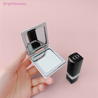 Brightbeauty กระจกแต่งหน้า ทรงสี่เหลี่ยม ลายตัวอักษรภาษาอังกฤษ แบบพับได้ สําหรับตุ๊กตาบาร์บี้ ของขวัญ TH