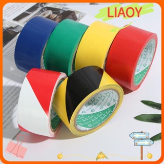 Liaoy สติกเกอร์เทปมาร์กเกอร์ มีกาวในตัว สีดํา และสีเหลือง สําหรับติดตกแต่งทางเดิน