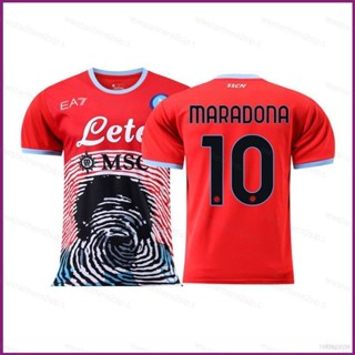 เสื้อยืดแขนสั้น ลายทีมชาติฟุตบอล Napoli Maradona NP2 23 24 SSC พลัสไซซ์ PN2