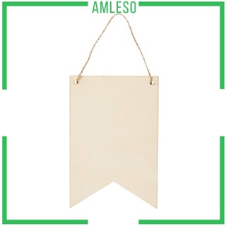 [Amleso] ป้ายไม้เปล่า แบบยังไม่เสร็จ ของเล่นงานฝีมือ สําหรับผู้ใหญ่ และเด็ก 24 ชิ้น