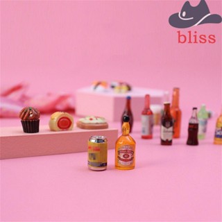 Bliss อาหารจิ๋ว สําหรับบ้านตุ๊กตา ไม่ซ้ําซาก เรซิน กล่องสุ่ม ขนมหวาน เครื่องดื่ม ขนาดเล็ก