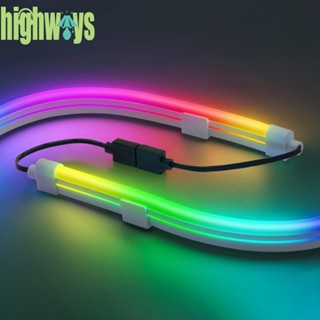 แถบไฟ LED ARGB 5V 3 พิน ยืดหยุ่น สําหรับเคส PC [highways.th]