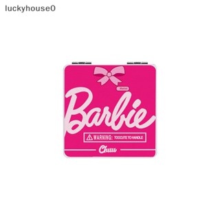 Luckyhouse0^^ ใหม่ กระจกแต่งหน้า ทรงสี่เหลี่ยม ลายตัวอักษรภาษาอังกฤษ แบบพับได้ สําหรับตุ๊กตาบาร์บี้