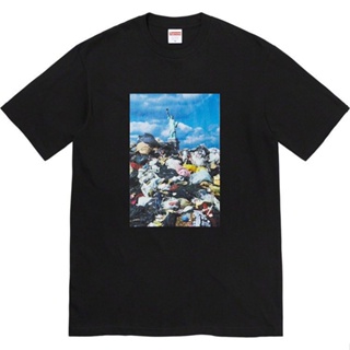 เสื้อยืดแขนสั้น พิมพ์ลาย Sup Statue of Liberty Garbage