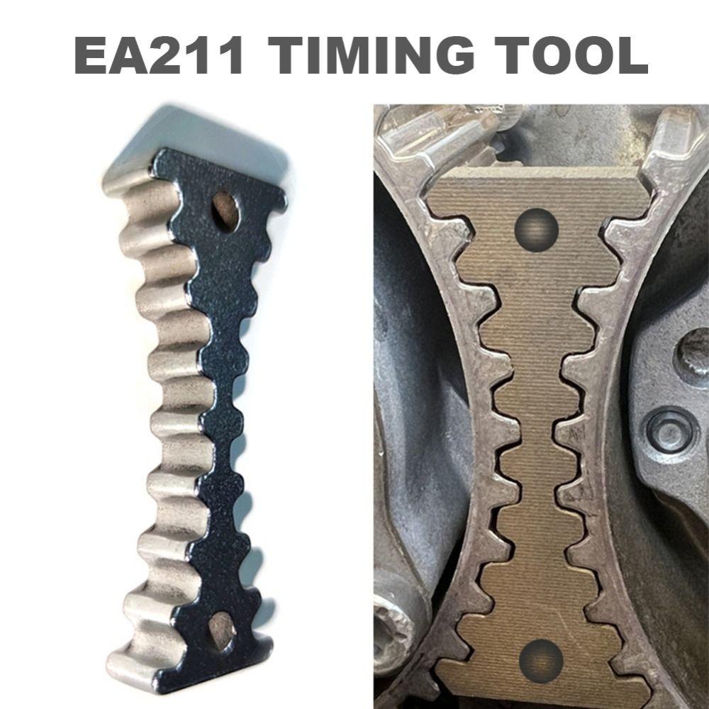 PUREHAIRBEAUTY เครื่องมือจับเวลามือถือ, เหล็กคงที่ Camshaft Retainer ประแจ, Universal EA211 เข็มขัดรอกเครื่องยนต์ประแจสําหรับ VW/Skoda 1.4T/1.4/1.5/1.6 รถอุปกรณ์เสริม ราคา ถูกที่สุด โปรบีเคเค แกลเลอรีภาพที่ 2
