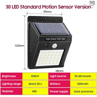 ไฟพลังงานแสงอาทิตย์ LED 100 ดวง และ 3 โหมดทํางาน IP65 กันน้ํา มีเซ็นเซอร์ตรวจจับการเคลื่อนไหว สําหรับกลางแจ้ง