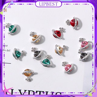 ♕ 10pcs Nail Art Alloy Zircon Rhinestone Jewelry Shiny Multi-color Diamond Inlaid Nail Decoration Manicure Tool For Nail Shop 12 Designs UPBEST