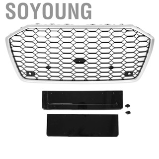 Soyoung Mesh Grille Front Bumper Refit for RS6 Style Accessory Fit A6 C8 2019-2021