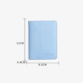 MIN-TAN Card Holder, PU Leather Multi-card Slot Card, Portable Solid Color ID package Men Women