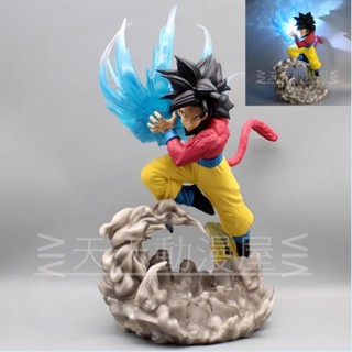 ส่งฟรี พร้อมส่ง โมเดลตุ๊กตา Dragon Ball GT Super Saiyan Four GK Statue Turtle Wave Qigong Super Four Son Goku สําหรับตกแต่ง