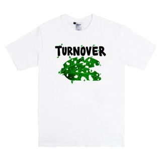 [S-5XL]ผ้าฝ้าย 100% เสื้อยืด พิมพ์ลาย Band TURNOVER แฟชั่นสําหรับสตรี