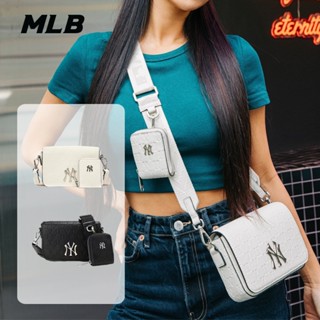 MLB กระเป๋า ของแท้💯% Womens Single Shoulder Flip Corssbody &amp; Shoulder Small Square Bag